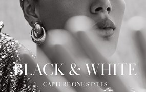 飞思预设:黑白风格色调时尚商业肖像摄影Capture One调色预设