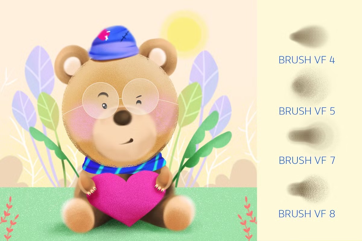 创意半色调颗粒纹理绘画笔触效果iPad Procreate&PS笔刷画笔设计素材 Grain artistic brushes for Procreate 笔刷资源 第7张-素材湾丨精选海外优质设计素材资源 创意半色调颗粒纹理绘画笔触效果iPad Procreate&PS笔刷画笔设计素材 Grain artistic brushes for Procreate 笔刷资源 sucaiwan.com