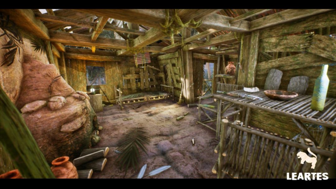 UE素材 后现代世界末日避难小岛岛屿木屋房屋3D模型 Unreal Engine – Abandoned Hut in Tropical Island (Survival / Post Apocalyptic) 设计素材 sucaiwan.com