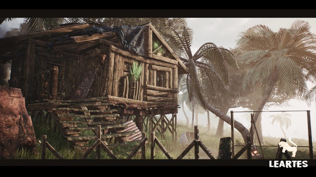 UE素材 后现代世界末日避难小岛岛屿木屋房屋3D模型 Unreal Engine – Abandoned Hut in Tropical Island (Survival / Post Apocalyptic) 设计素材 sucaiwan.com