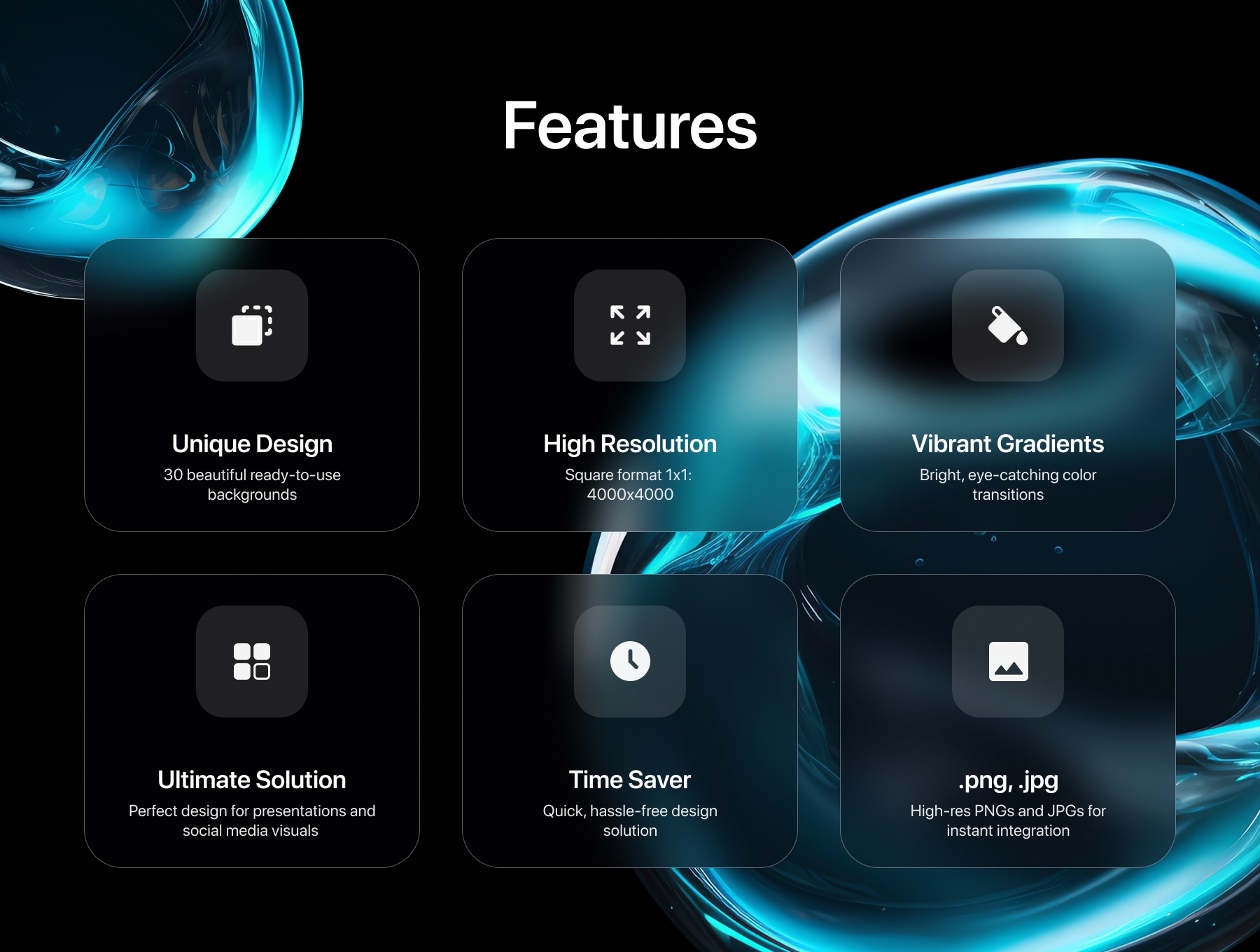 30款未来科幻圆形透明蓝色水晶玻璃抽象艺术图形Figma/PNG图片格式设计素材 Polarix 图片素材 sucaiwan.com