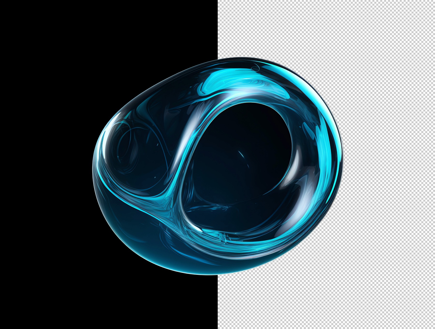 30款未来科幻圆形透明蓝色水晶玻璃抽象艺术图形Figma/PNG图片格式设计素材 Polarix 图片素材 sucaiwan.com