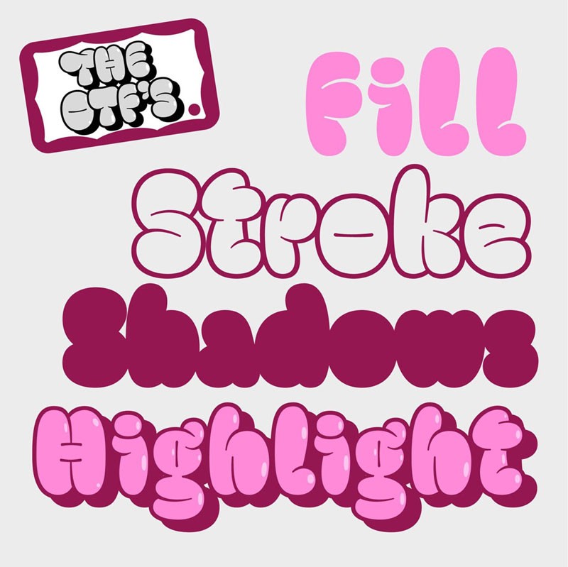 Throwup涂鸦风英文字体 设计素材 sucaiwan.com