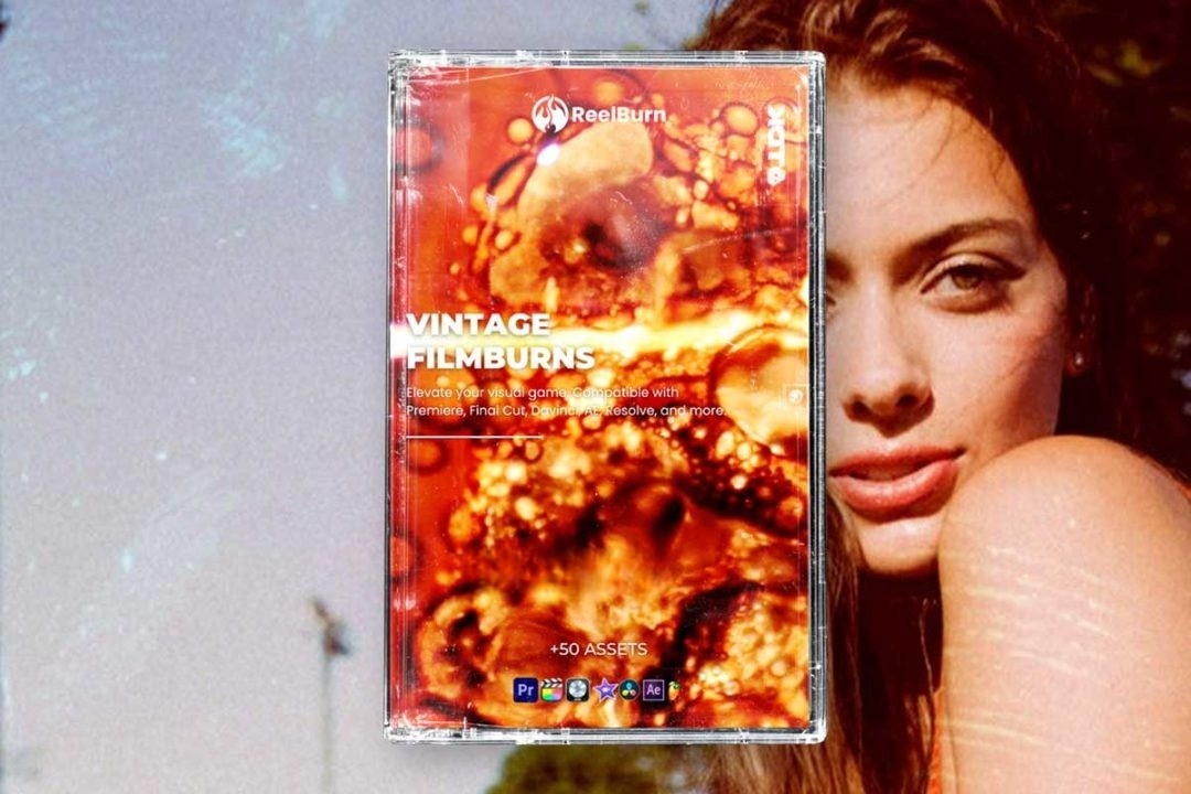 122组复古胶片烧伤漏光划痕纹理模拟4K视频叠加特效包 REELBURN – Vintage Film Burns 影视音频 sucaiwan.com