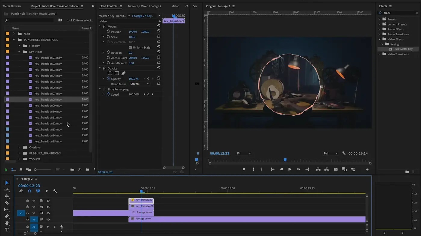 Acidbite 33个复古酸性胶卷手工打孔扫描纹理电影过渡覆盖层 PUNCH HOLE TRANSITIONS , sucaiwan.com
