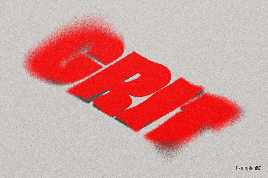 潮流噪点颗粒效果海报标题LOGO设计PS特效滤镜插件样机模板素材 Gritty Diffusion Template 插件预设 sucaiwan.com