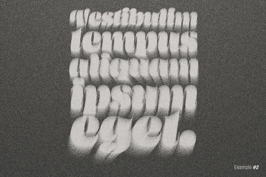 潮流噪点颗粒效果海报标题LOGO设计PS特效滤镜插件样机模板素材 Gritty Diffusion Template 插件预设 sucaiwan.com