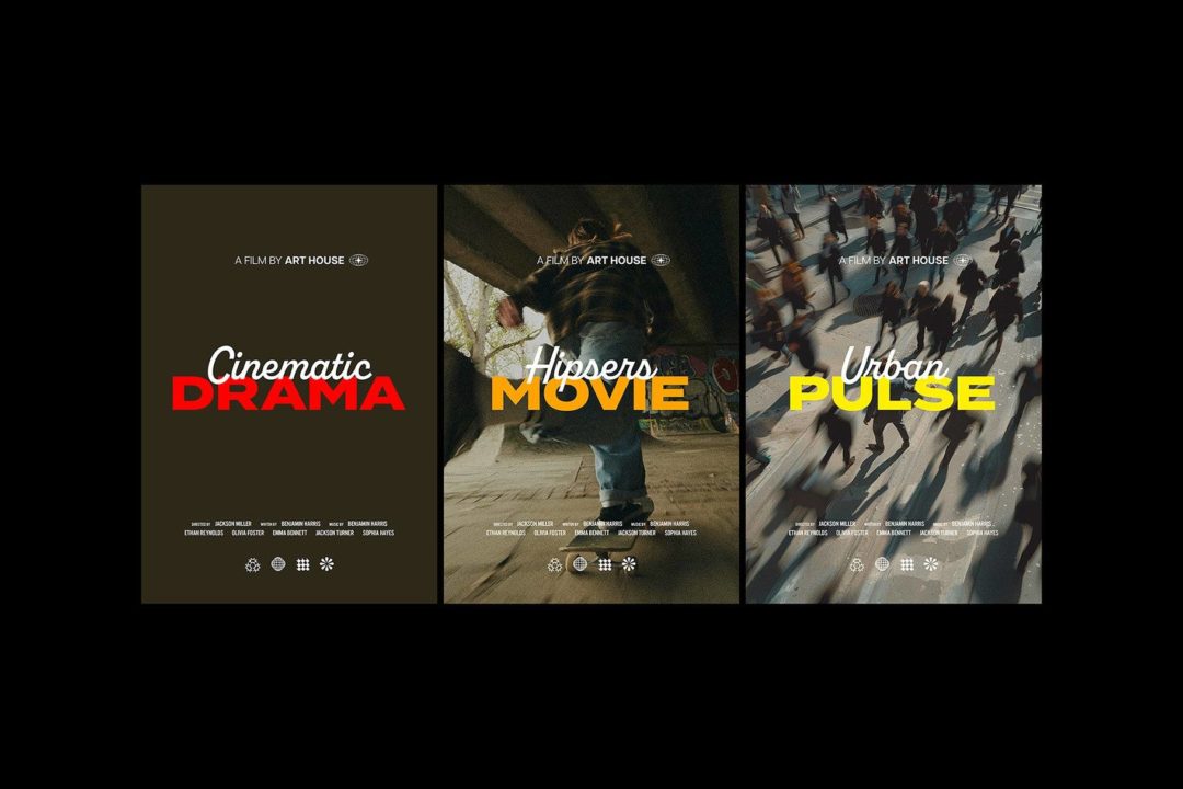 6款时尚创意A4竖版电影宣传海报单页设计PSD分层源文件下载 Movie Posters Collection 设计素材 sucaiwan.com