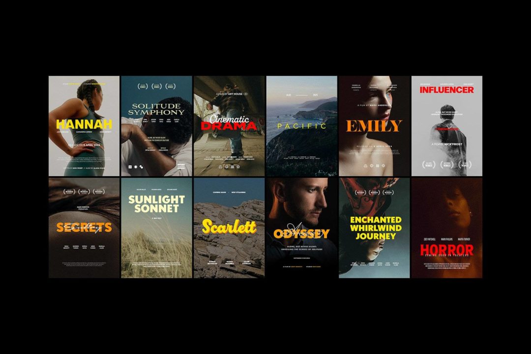 6款时尚创意A4竖版电影宣传海报单页设计PSD分层源文件下载 Movie Posters Collection 设计素材 sucaiwan.com