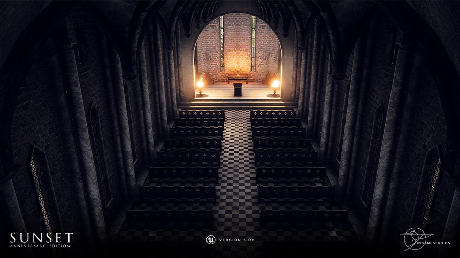 UE素材 日落场景中世纪砖砌城堡建筑教堂房屋3D模型素材 Unreal Engine – Sunset – Modular Medieval Brick Buildings 样机素材 第4张-素材湾丨精选海外优质设计素材资源 UE素材 日落场景中世纪砖砌城堡建筑教堂房屋3D模型素材 Unreal Engine – Sunset – Modular Medieval Brick Buildings 样机素材 sucaiwan.com