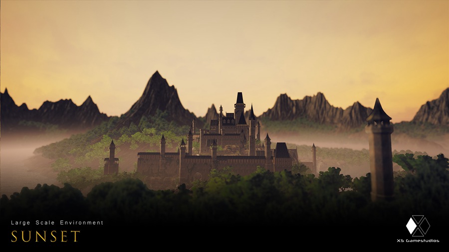 UE素材 日落场景中世纪砖砌城堡建筑教堂房屋3D模型素材 Unreal Engine – Sunset – Modular Medieval Brick Buildings 样机素材 第7张-素材湾丨精选海外优质设计素材资源 UE素材 日落场景中世纪砖砌城堡建筑教堂房屋3D模型素材 Unreal Engine – Sunset – Modular Medieval Brick Buildings 样机素材 sucaiwan.com