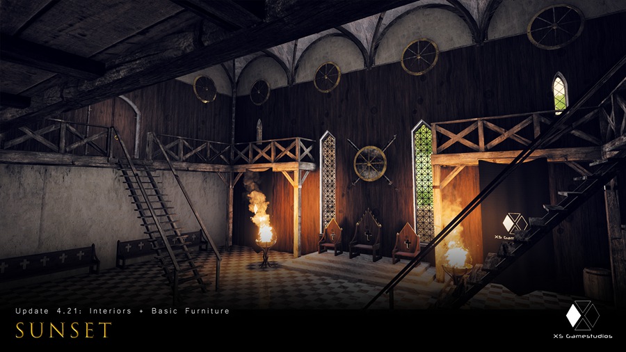 UE素材 日落场景中世纪砖砌城堡建筑教堂房屋3D模型素材 Unreal Engine – Sunset – Modular Medieval Brick Buildings 样机素材 第8张-素材湾丨精选海外优质设计素材资源 UE素材 日落场景中世纪砖砌城堡建筑教堂房屋3D模型素材 Unreal Engine – Sunset – Modular Medieval Brick Buildings 样机素材 sucaiwan.com