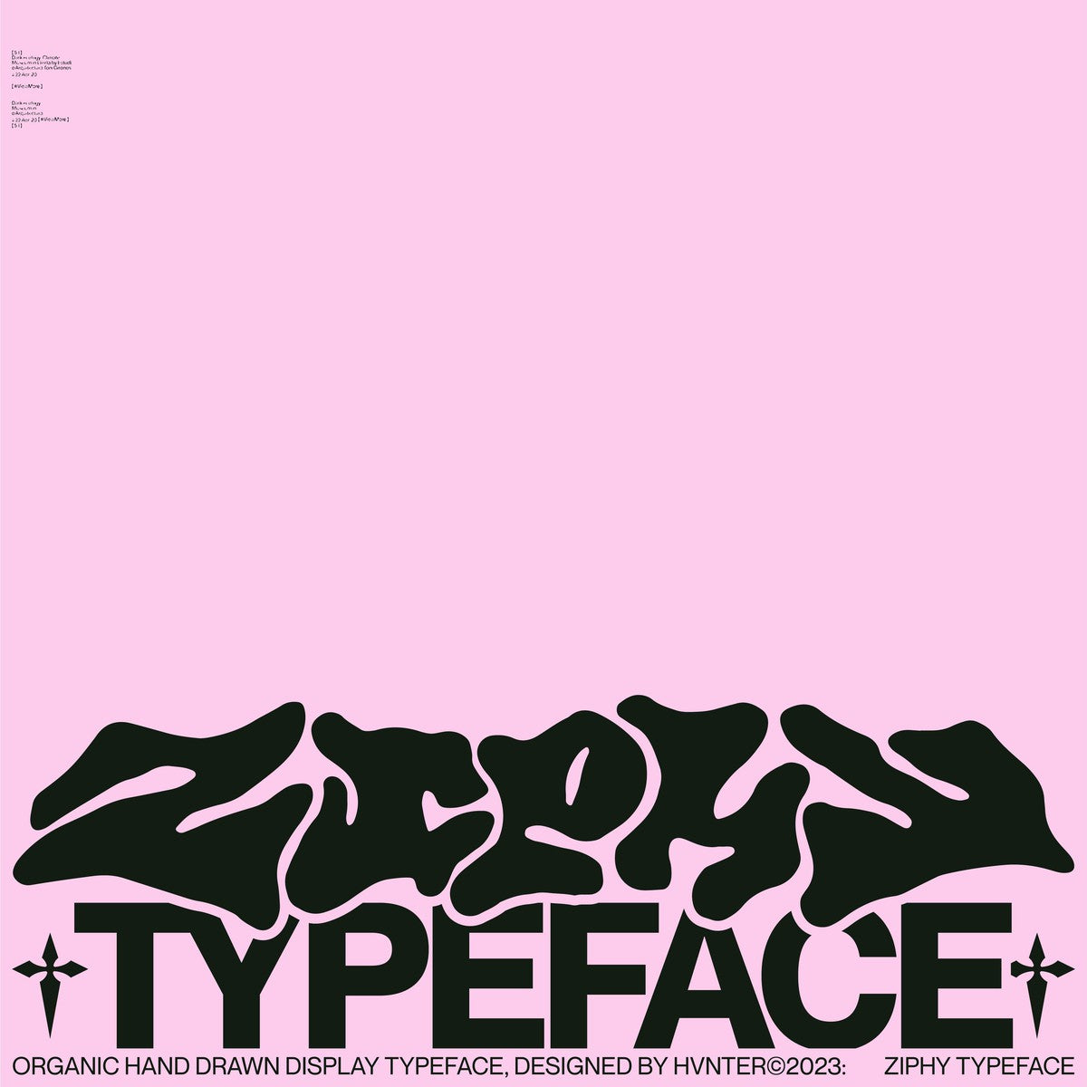 复古Y2K千禧风酸性嘻哈说唱海报标题logo徽标设计英文字体素材 Hvnter – ziphy font , sucaiwan.com