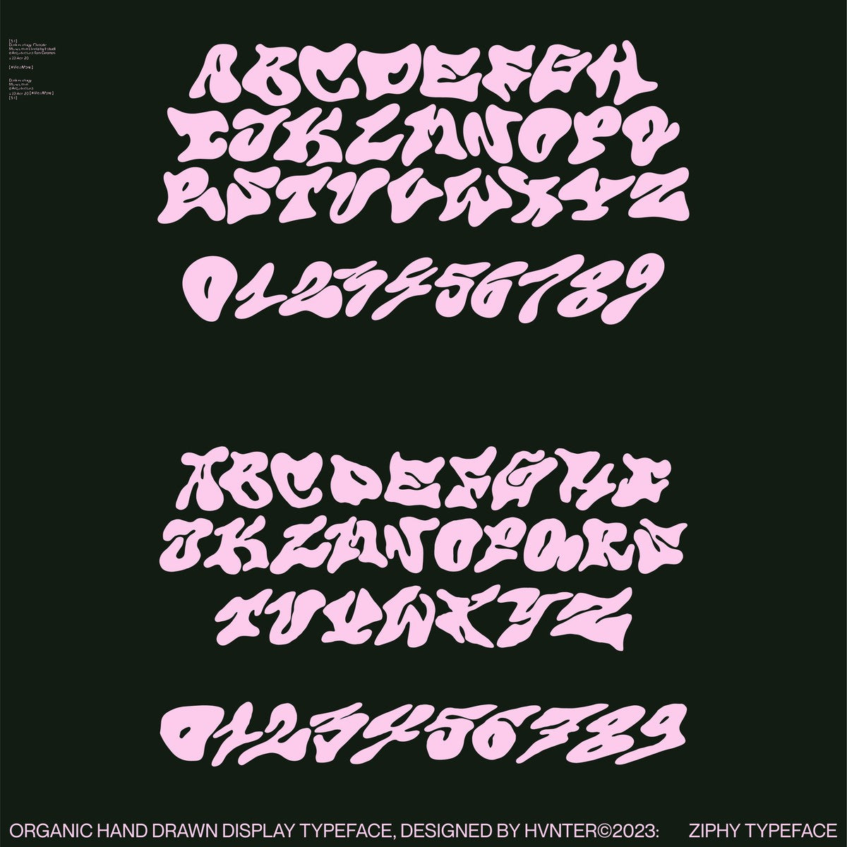 复古Y2K千禧风酸性嘻哈说唱海报标题logo徽标设计英文字体素材 Hvnter – ziphy font , sucaiwan.com