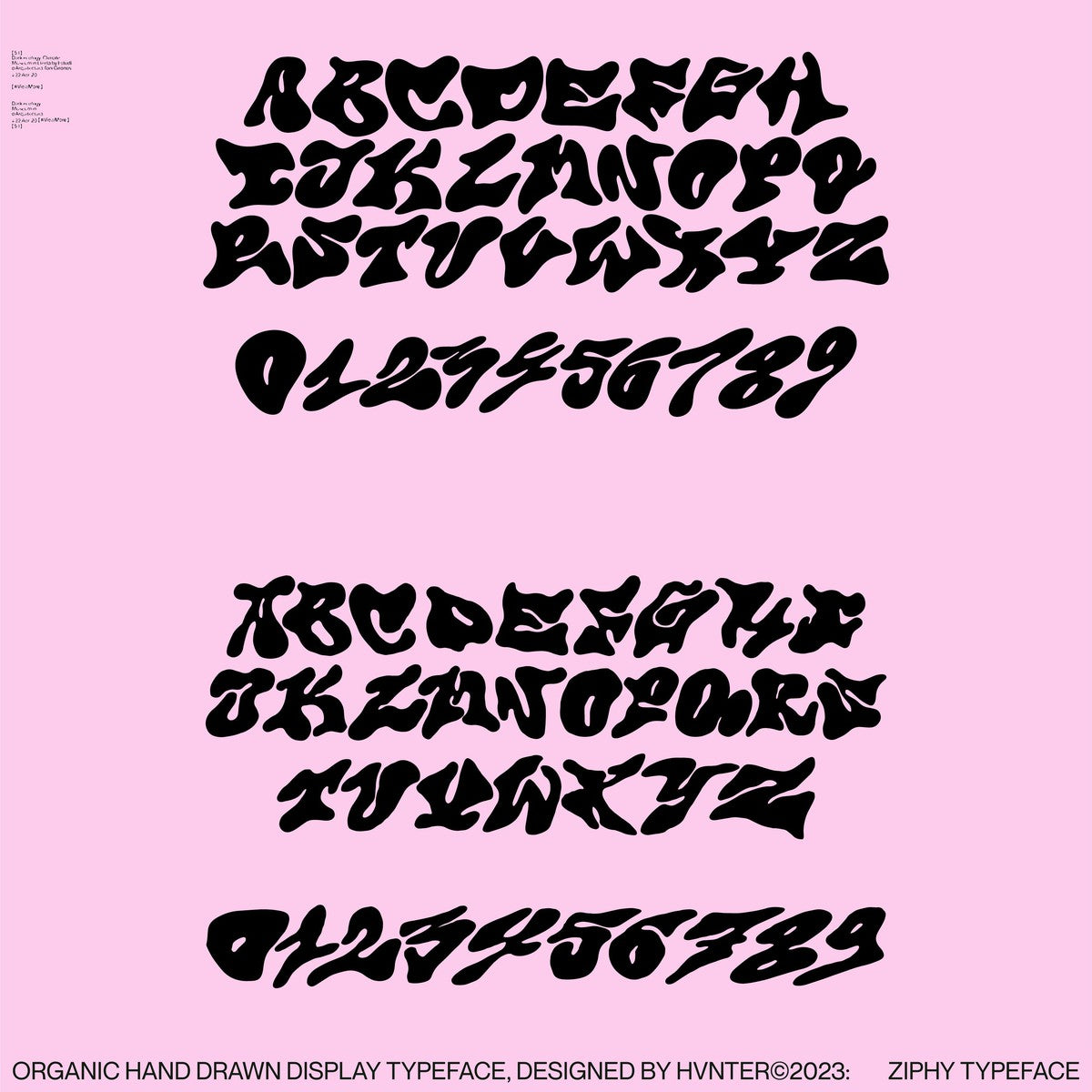 复古Y2K千禧风酸性嘻哈说唱海报标题logo徽标设计英文字体素材 Hvnter – ziphy font , sucaiwan.com