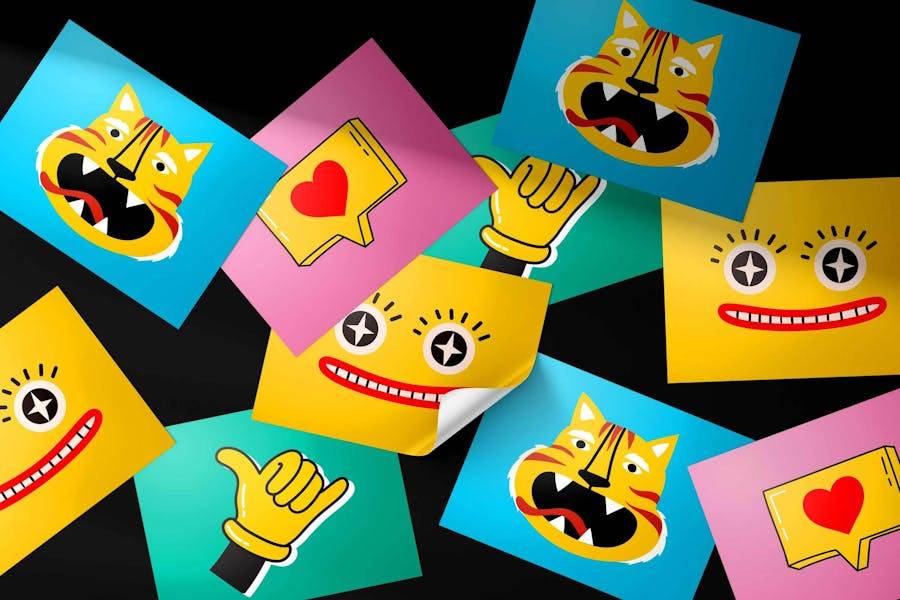 5款逼真方形不干胶LOGO商标标签贴纸设计PS智能贴图效果图样机模板 Dynamic Liquid Patterns Pack , 第2张-素材湾丨精选海外优质设计素材资源 5款逼真方形不干胶LOGO商标标签贴纸设计PS智能贴图效果图样机模板 Dynamic Liquid Patterns Pack , sucaiwan.com