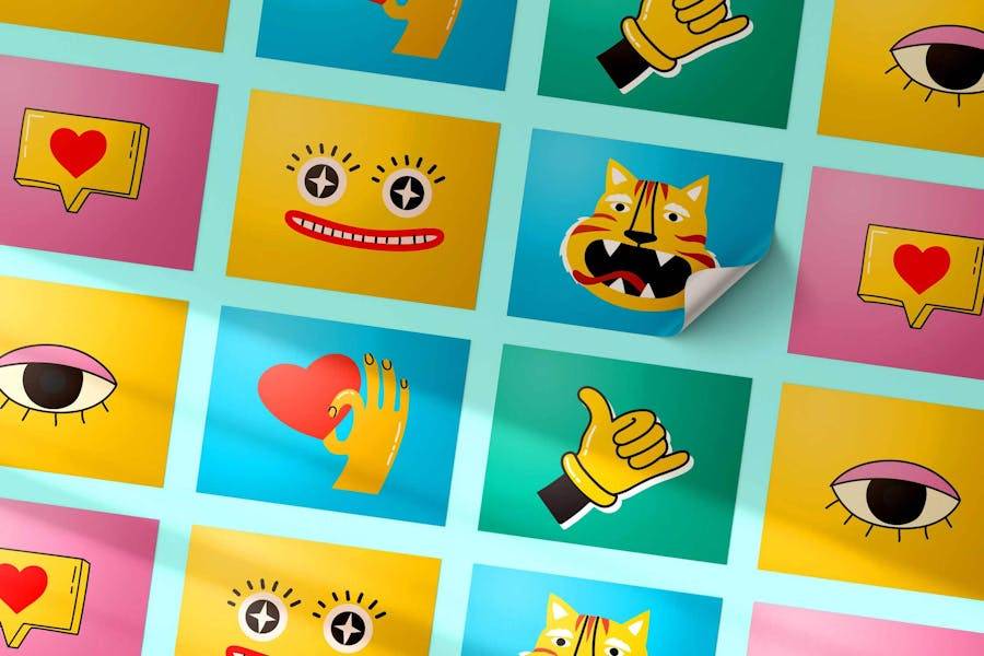 5款逼真方形不干胶LOGO商标标签贴纸设计PS智能贴图效果图样机模板 Dynamic Liquid Patterns Pack , 第3张-素材湾丨精选海外优质设计素材资源 5款逼真方形不干胶LOGO商标标签贴纸设计PS智能贴图效果图样机模板 Dynamic Liquid Patterns Pack , sucaiwan.com