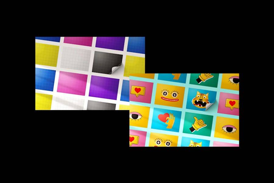 5款逼真方形不干胶LOGO商标标签贴纸设计PS智能贴图效果图样机模板 Dynamic Liquid Patterns Pack , 第4张-素材湾丨精选海外优质设计素材资源 5款逼真方形不干胶LOGO商标标签贴纸设计PS智能贴图效果图样机模板 Dynamic Liquid Patterns Pack , sucaiwan.com