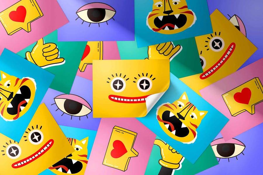 5款逼真方形不干胶LOGO商标标签贴纸设计PS智能贴图效果图样机模板 Dynamic Liquid Patterns Pack , 第6张-素材湾丨精选海外优质设计素材资源 5款逼真方形不干胶LOGO商标标签贴纸设计PS智能贴图效果图样机模板 Dynamic Liquid Patterns Pack , sucaiwan.com