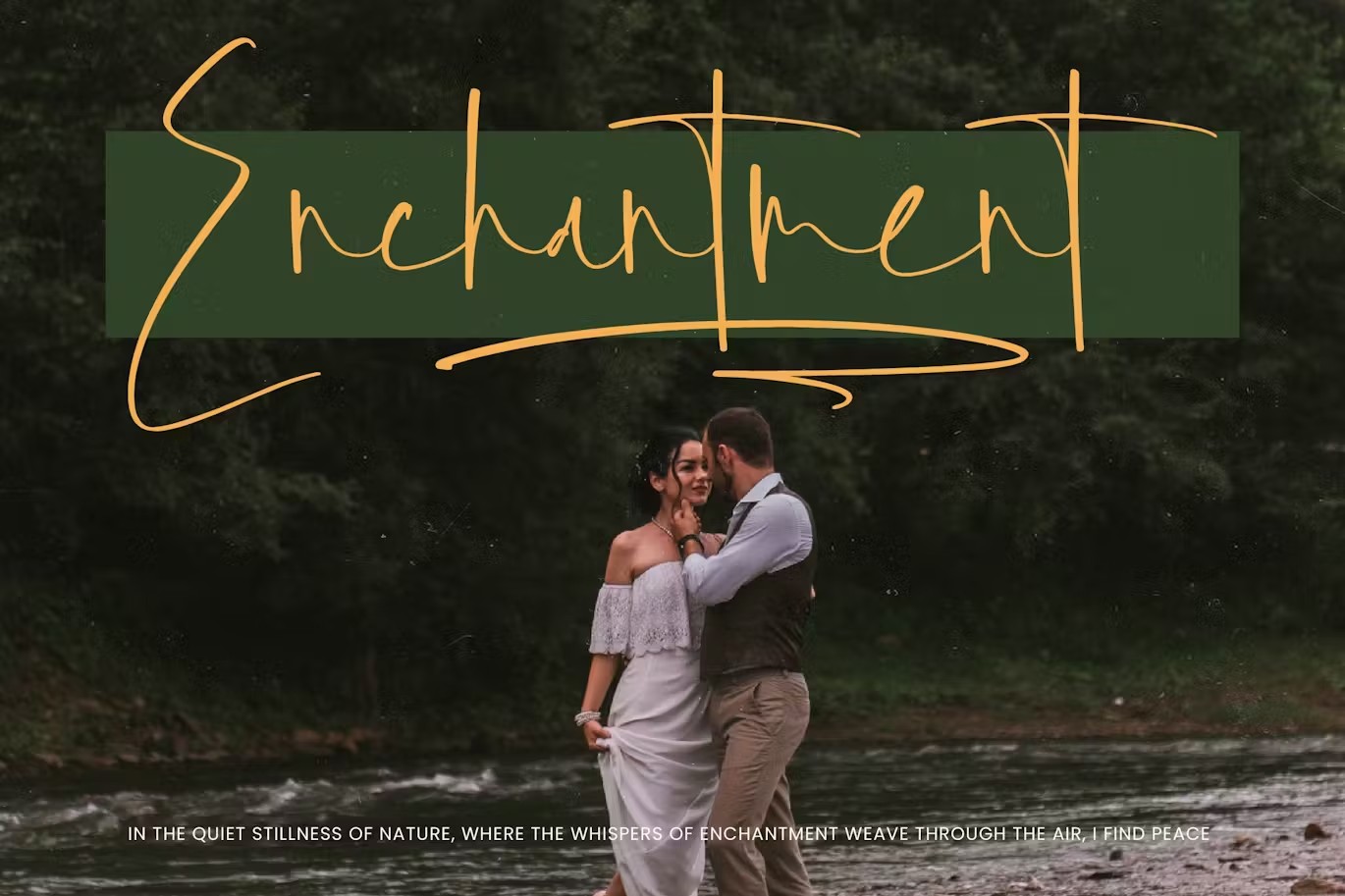 现代优雅飘逸潇洒手绘书法手写签名品牌海报标题LOGO徽标设计PSAI英文字体下载 Foresta Heights Freestyle Stylish Font 设计素材 sucaiwan.com