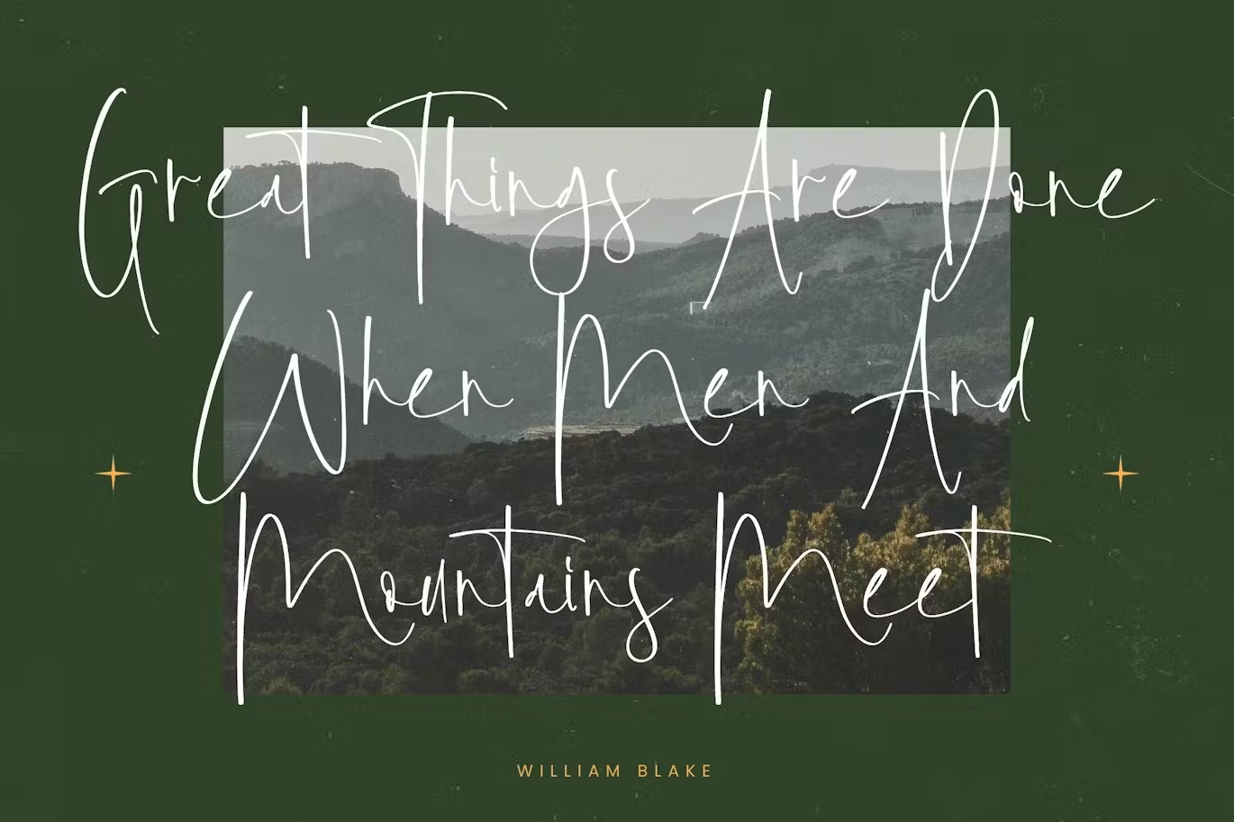 现代优雅飘逸潇洒手绘书法手写签名品牌海报标题LOGO徽标设计PSAI英文字体下载 Foresta Heights Freestyle Stylish Font 设计素材 sucaiwan.com