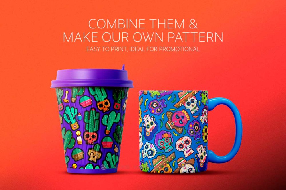 卡通趣味创意墨西哥亡灵节万圣节元素骷髅头仙人掌蜡烛AI矢量手绘插画设计素材 Halloween Day of The Dead pattern illustration 图片素材 第3张-素材湾丨精选海外优质设计素材资源 卡通趣味创意墨西哥亡灵节万圣节元素骷髅头仙人掌蜡烛AI矢量手绘插画设计素材 Halloween Day of The Dead pattern illustration 图片素材 sucaiwan.com