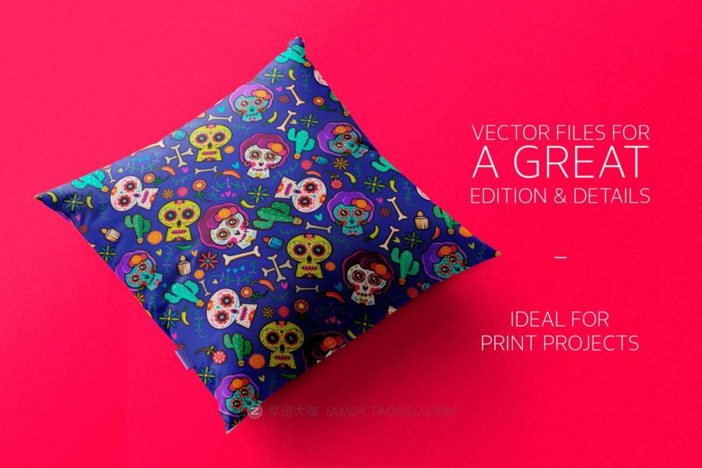 卡通趣味创意墨西哥亡灵节万圣节元素骷髅头仙人掌蜡烛AI矢量手绘插画设计素材 Halloween Day of The Dead pattern illustration 图片素材 第8张-素材湾丨精选海外优质设计素材资源 卡通趣味创意墨西哥亡灵节万圣节元素骷髅头仙人掌蜡烛AI矢量手绘插画设计素材 Halloween Day of The Dead pattern illustration 图片素材 sucaiwan.com