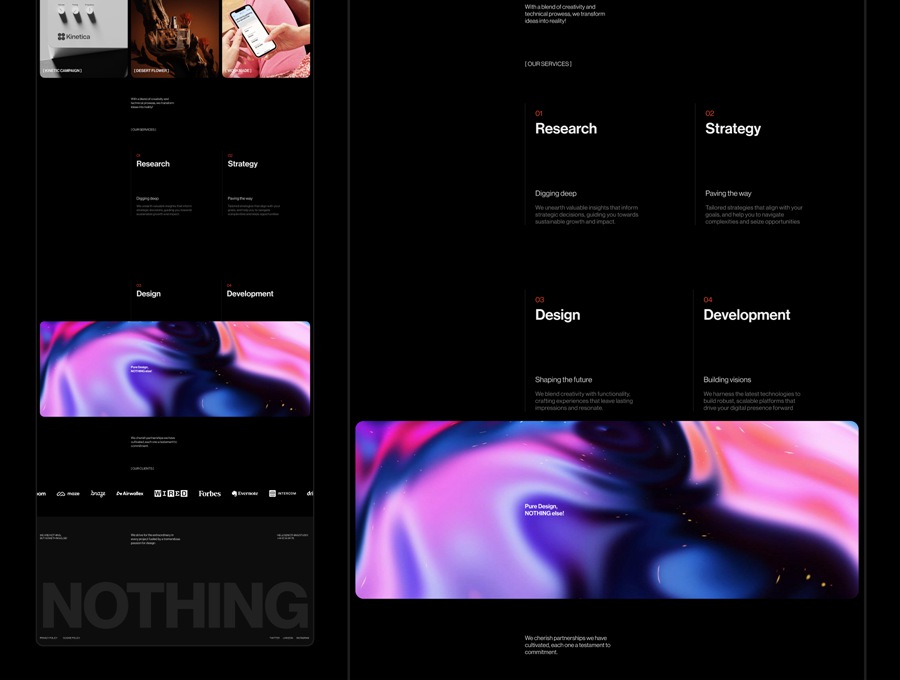 创意现代美学暗黑风格设计师艺术作品集图文排版演示文稿设计Figma模板 Nothing Studio – Dynamic Figma Template 幻灯图表 第3张-素材湾丨精选海外优质设计素材资源 创意现代美学暗黑风格设计师艺术作品集图文排版演示文稿设计Figma模板 Nothing Studio – Dynamic Figma Template 幻灯图表 sucaiwan.com