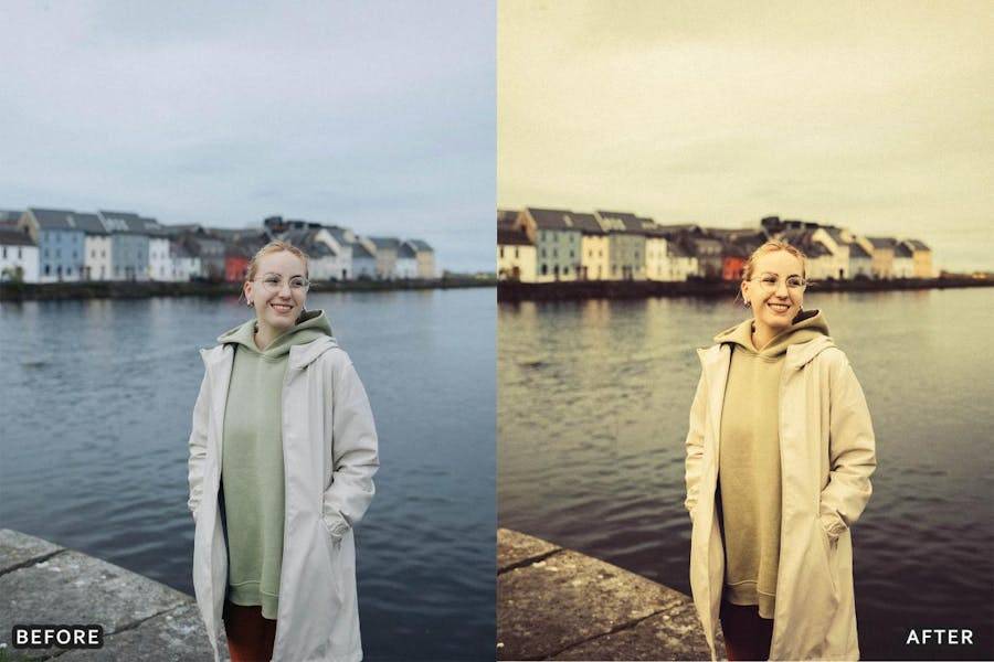 怀旧美学暖色调电影风景都市摄影照片调色Lightroom预设包 Golden Film Cinematic Lightroom Presets 插件预设 第4张-素材湾丨精选海外优质设计素材资源 怀旧美学暖色调电影风景都市摄影照片调色Lightroom预设包 Golden Film Cinematic Lightroom Presets 插件预设 sucaiwan.com