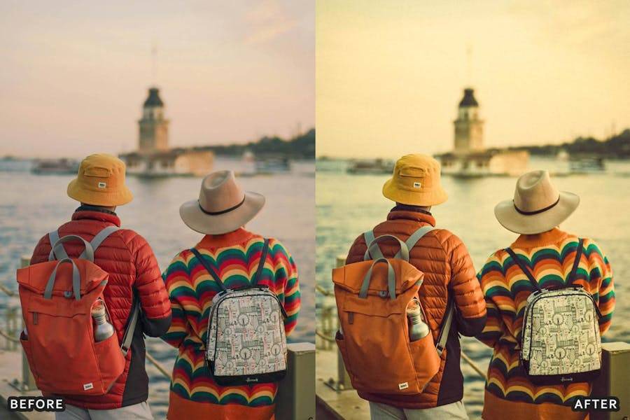 怀旧美学暖色调电影风景都市摄影照片调色Lightroom预设包 Golden Film Cinematic Lightroom Presets 插件预设 第11张-素材湾丨精选海外优质设计素材资源 怀旧美学暖色调电影风景都市摄影照片调色Lightroom预设包 Golden Film Cinematic Lightroom Presets 插件预设 sucaiwan.com