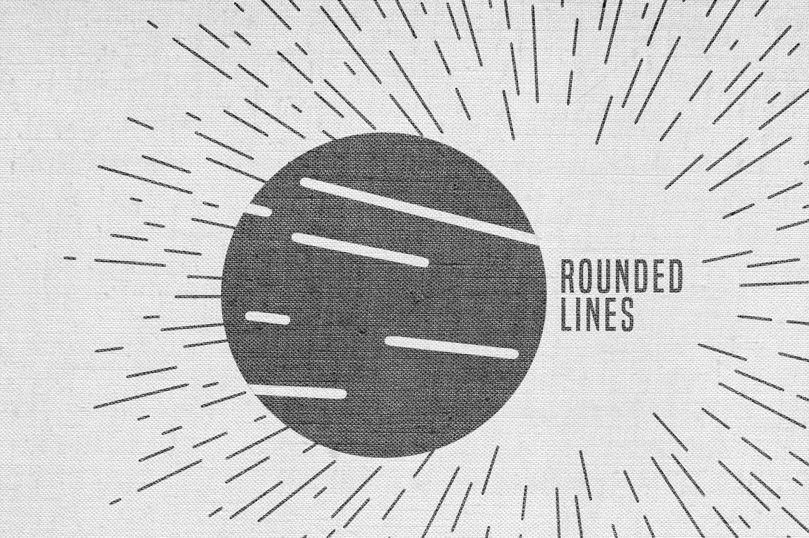 75款创意半星爆爆炸线条装饰元素抽象艺术AI矢量设计素材 Retro Starbursts Vol. II 图片素材 sucaiwan.com