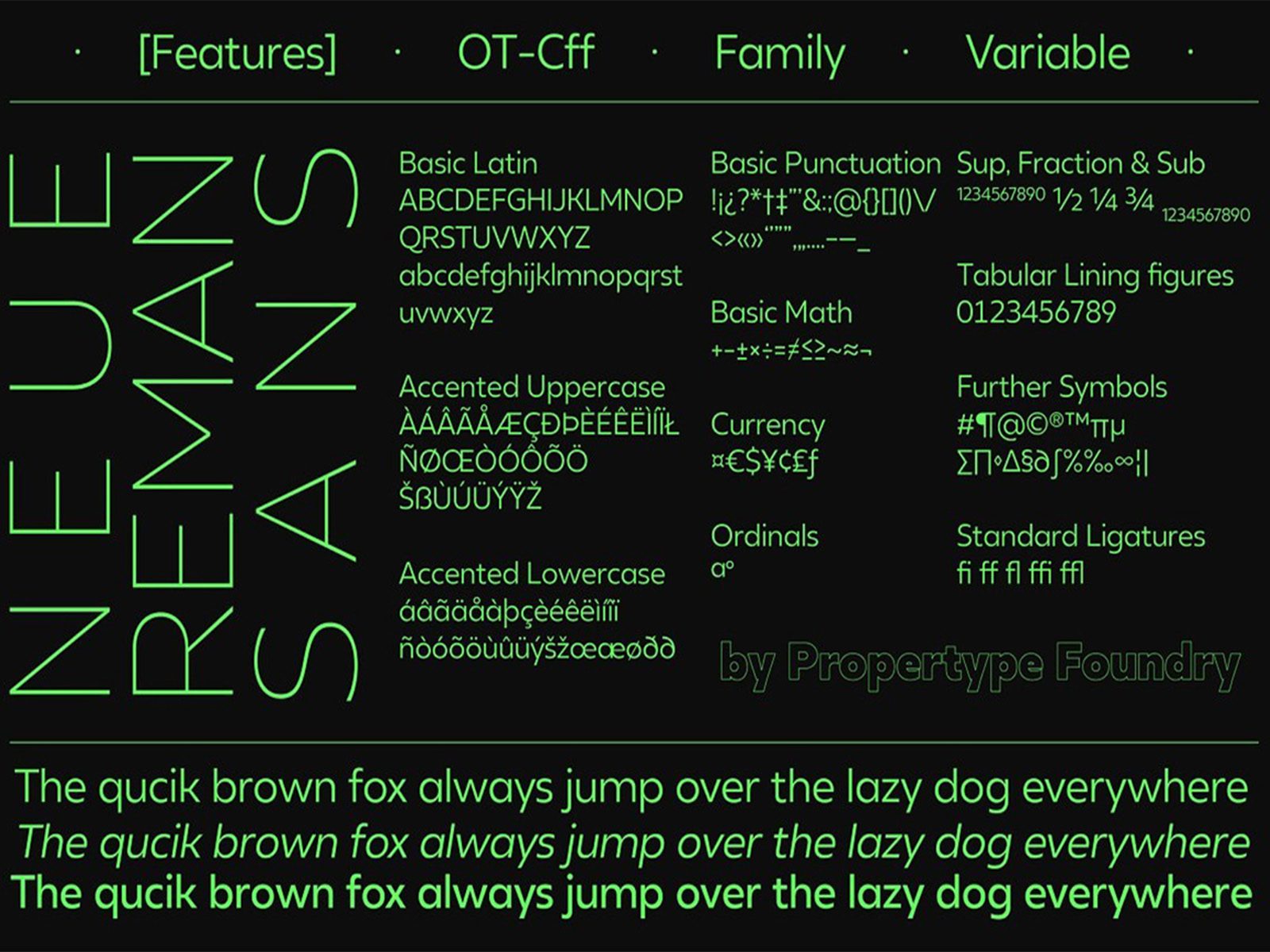 现代时尚几何风视觉海报标题LOGO设计PSAI无衬线英文字体安装包 Neue Reman Sans 设计素材 sucaiwan.com
