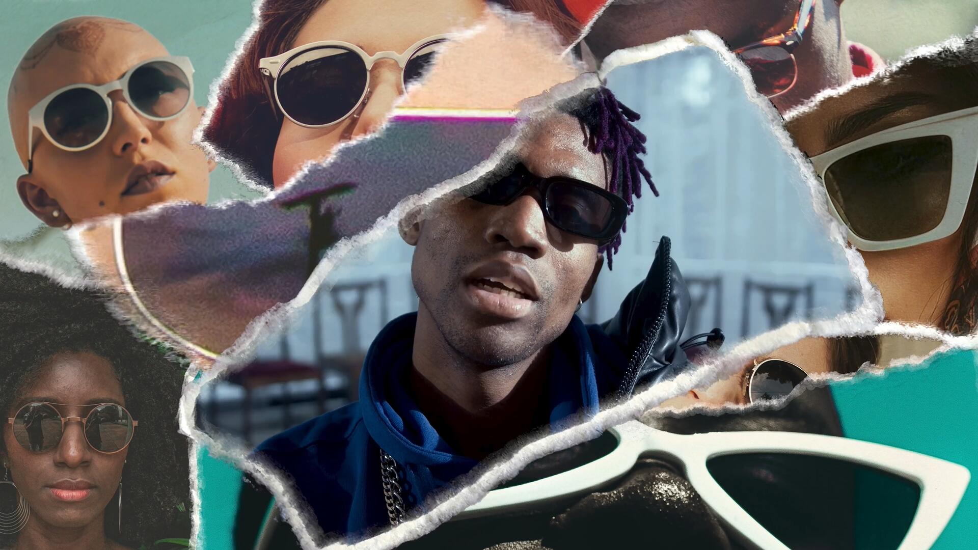 AE模板：复古创意美学撕纸拼贴纸张VLOG片头动画转场过渡模板 , sucaiwan.com