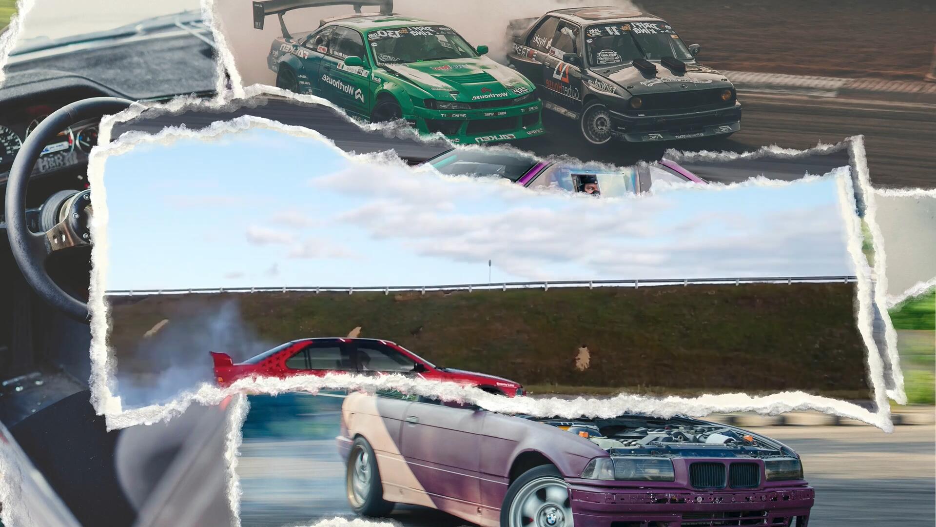 AE模板：复古创意美学撕纸拼贴纸张VLOG片头动画转场过渡模板 , sucaiwan.com