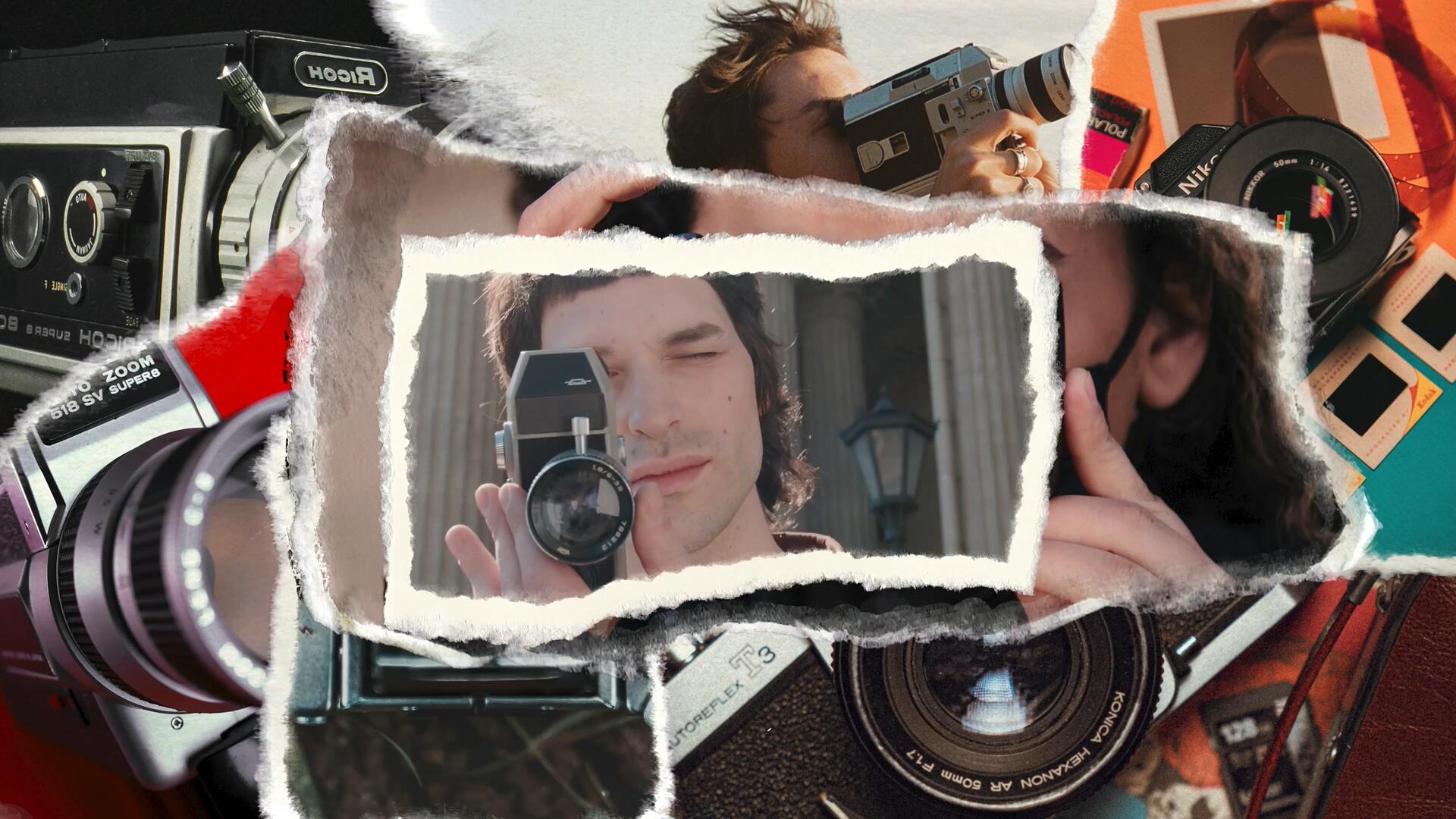 AE模板：复古创意美学撕纸拼贴纸张VLOG片头动画转场过渡模板 , sucaiwan.com