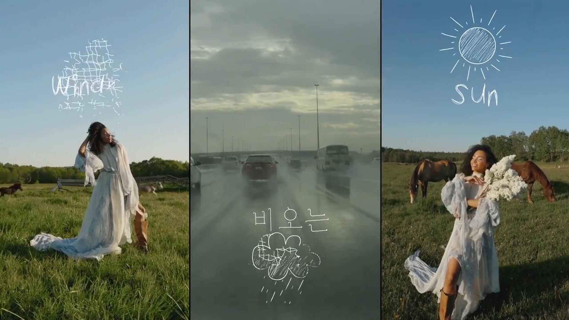 FCPX插件：趣味天气手绘涂鸦风格风雨云雾标题4K动画效果 , sucaiwan.com