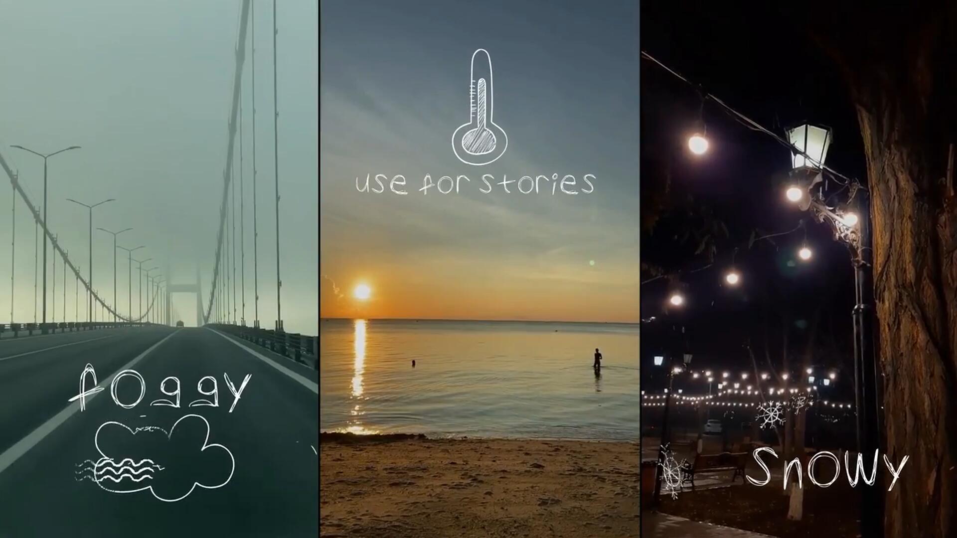 FCPX插件：趣味天气手绘涂鸦风格风雨云雾标题4K动画效果 , sucaiwan.com