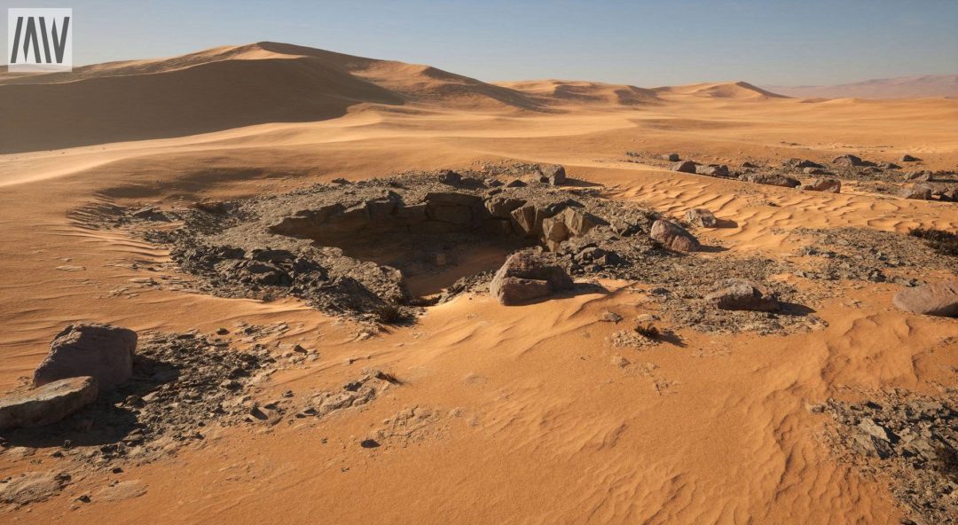 UE素材 沙漠戈壁绿洲椰子棕榈树湖泊场景3D模型素材 Unreal Engine – Dune Desert Landscape 样机素材 sucaiwan.com