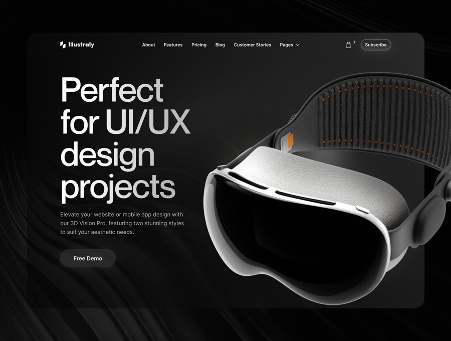 高级苹果头戴式显示设备VR眼镜3D插图图标Icons设计Blender/PNG/FBX格式素材 Apple Vision Pro 图片素材 第2张-素材湾丨精选海外优质设计素材资源 高级苹果头戴式显示设备VR眼镜3D插图图标Icons设计Blender/PNG/FBX格式素材 Apple Vision Pro 图片素材 sucaiwan.com