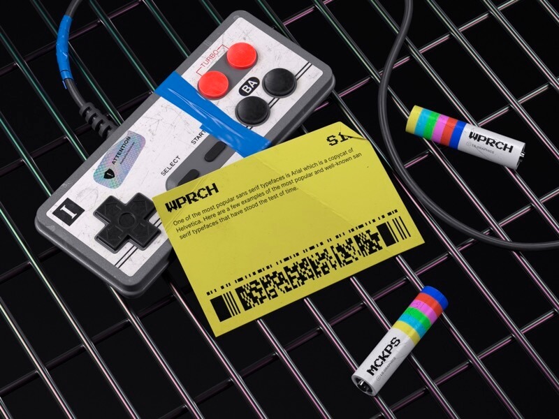 16款风格化工业风品牌VI设计名片杂志iPhone手机笔记本电脑快递包装展示效果图PS样机模板 Bvge, Branding Mockups 样机素材 sucaiwan.com