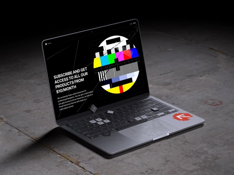 16款风格化工业风品牌VI设计名片杂志iPhone手机笔记本电脑快递包装展示效果图PS样机模板 Bvge, Branding Mockups 样机素材 sucaiwan.com