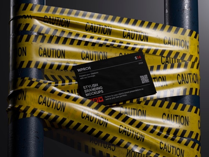 16款风格化工业风品牌VI设计名片杂志iPhone手机笔记本电脑快递包装展示效果图PS样机模板 Bvge, Branding Mockups 样机素材 sucaiwan.com