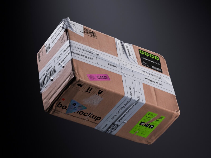 16款风格化工业风品牌VI设计名片杂志iPhone手机笔记本电脑快递包装展示效果图PS样机模板 Bvge, Branding Mockups 样机素材 sucaiwan.com