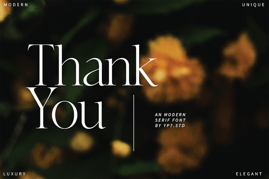 时尚优雅杂志海报徽标设计衬线英文字体安装包 Luxury Font 设计素材 sucaiwan.com