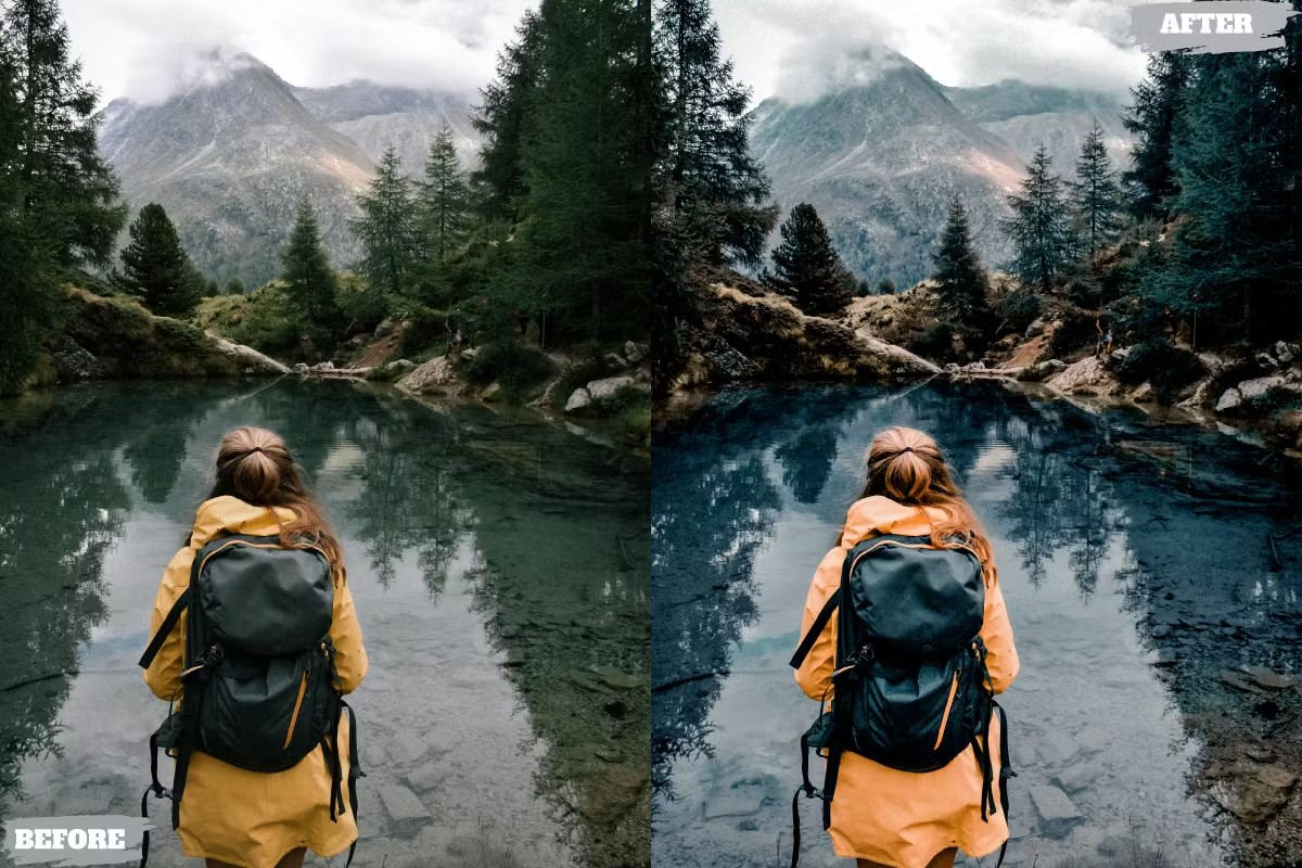 7组徒步旅行博主生活人像摄影照片调色Lightroom预设包 Hiking Travel Lightroom Presets Dekstop and Mobile 插件预设 sucaiwan.com