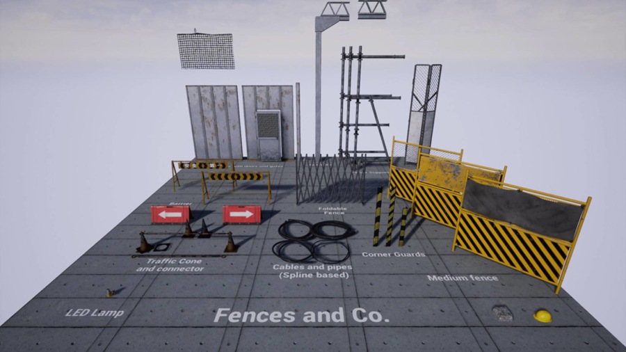 UE模型 建筑工地脚手架围挡场景3D模型 Unreal Engine – Modular Procedural Scaffold System v4.24 样机素材 第15张-素材湾丨精选海外优质设计素材资源 UE模型 建筑工地脚手架围挡场景3D模型 Unreal Engine – Modular Procedural Scaffold System v4.24 样机素材 sucaiwan.com