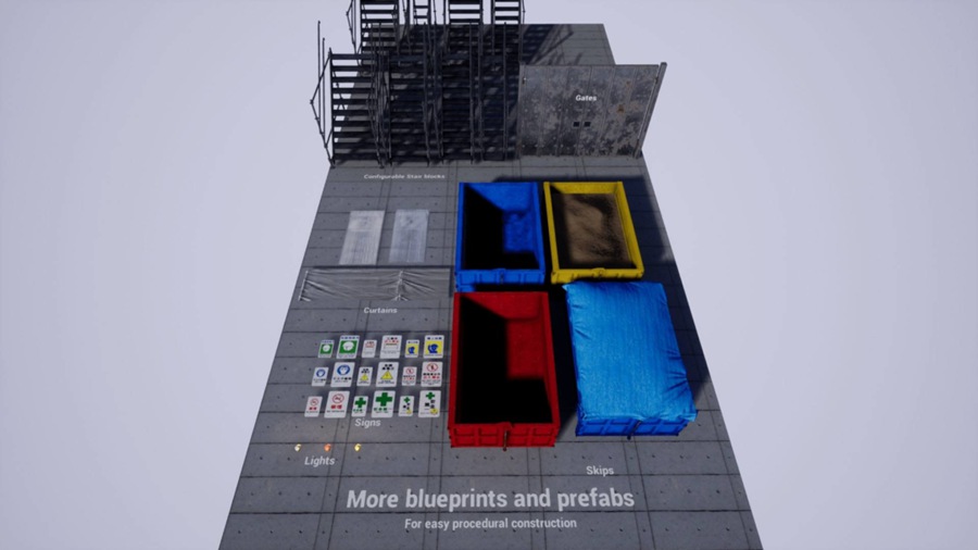 UE模型 建筑工地脚手架围挡场景3D模型 Unreal Engine – Modular Procedural Scaffold System v4.24 样机素材 第17张-素材湾丨精选海外优质设计素材资源 UE模型 建筑工地脚手架围挡场景3D模型 Unreal Engine – Modular Procedural Scaffold System v4.24 样机素材 sucaiwan.com