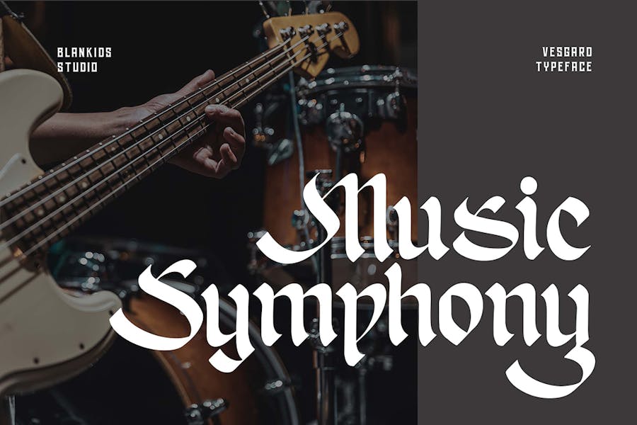 优雅哥特式品牌海报徽标设计装饰英文字体安装包 Vesgard a Gothic Blackletter Font 设计素材 第2张-素材湾丨精选海外优质设计素材资源 优雅哥特式品牌海报徽标设计装饰英文字体安装包 Vesgard a Gothic Blackletter Font 设计素材 sucaiwan.com