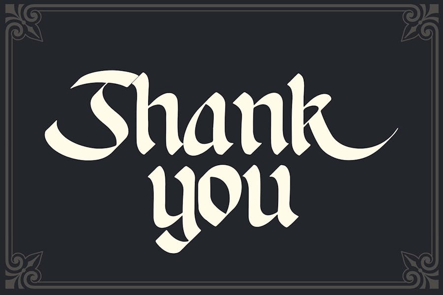 优雅哥特式品牌海报徽标设计装饰英文字体安装包 Vesgard a Gothic Blackletter Font 设计素材 第3张-素材湾丨精选海外优质设计素材资源 优雅哥特式品牌海报徽标设计装饰英文字体安装包 Vesgard a Gothic Blackletter Font 设计素材 sucaiwan.com