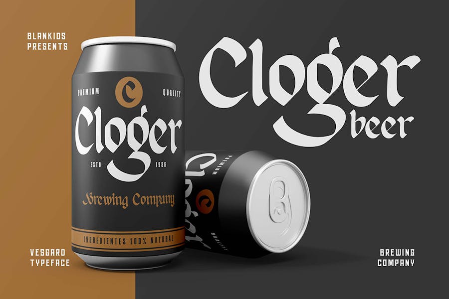 优雅哥特式品牌海报徽标设计装饰英文字体安装包 Vesgard a Gothic Blackletter Font 设计素材 第5张-素材湾丨精选海外优质设计素材资源 优雅哥特式品牌海报徽标设计装饰英文字体安装包 Vesgard a Gothic Blackletter Font 设计素材 sucaiwan.com